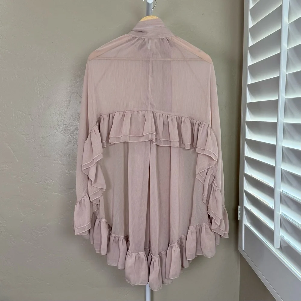 Commense Blush Pink Ruffle Mini Dress - Picture 9 of 13